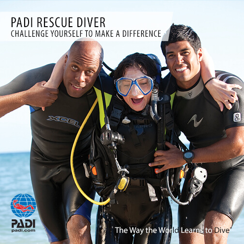 Curso de buzo de rescate PADI